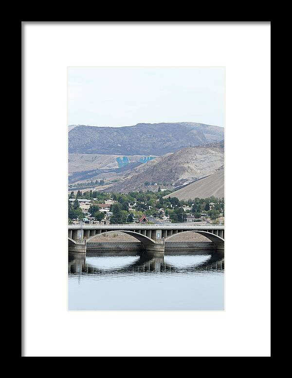 U.s. Dams Framed Print featuring the photograph Grand Coulee Dam and Coulee City by E Faithe Lester