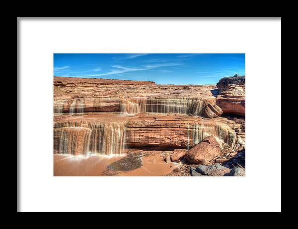 Photograph Framed Print featuring the photograph Grand Falls by Richard Gehlbach