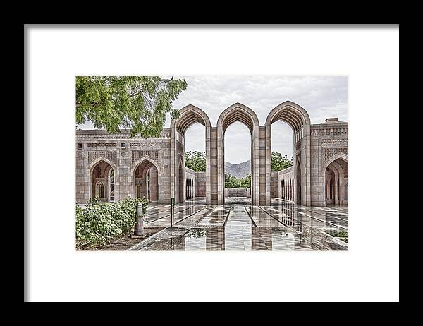 Oman Framed Print featuring the photograph Grand Mosque Oman by Shirley Mangini