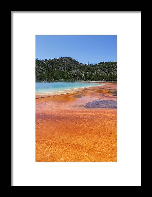 Scenics Framed Print featuring the photograph Grand Prismatic Pool by Thomas Davis