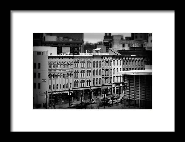 City Framed Print featuring the photograph Grand Rapids 19 Black and White by Scott Hovind