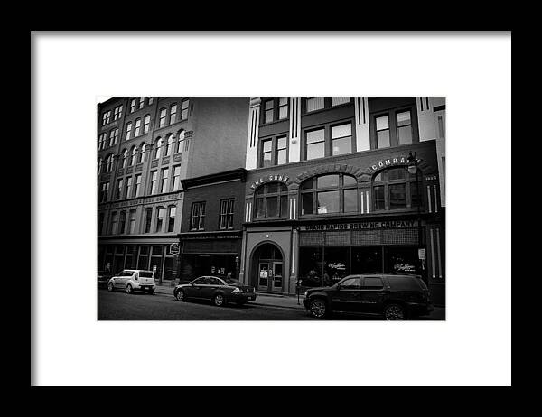 City Framed Print featuring the photograph Grand Rapids 26 Black and White by Scott Hovind