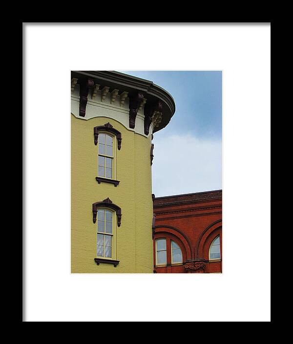 Grand Rapids Framed Print featuring the photograph Grand Rapids Downtown Architecture by David T Wilkinson