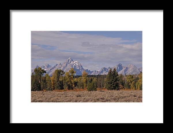 Mountains Framed Print featuring the photograph Grand Teton by Frank Madia