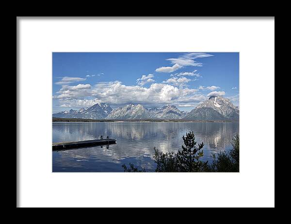 Grand Tetons Framed Print featuring the photograph Grand Tetons in the Morning Light by Belinda Greb