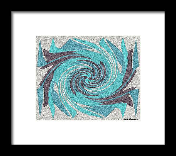 Abstract Framed Print featuring the digital art Granite Tile 1 by Brian Johnson