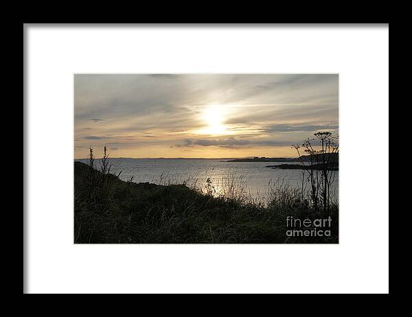 Sunset In Eli Framed Print featuring the photograph Grass in the setting sun by Elena Perelman