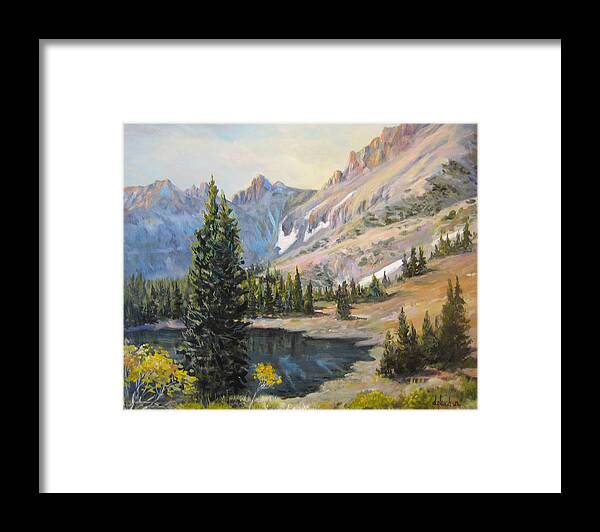 Nature Framed Print featuring the painting Great Basin Nevada by Donna Tucker