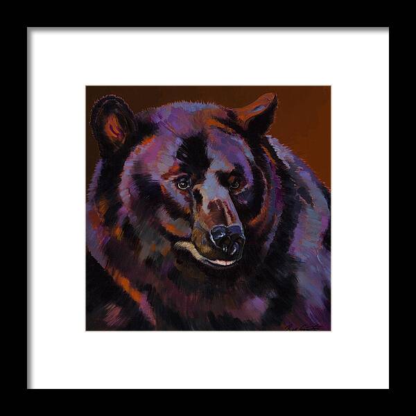 Bear Art Framed Print featuring the painting Great Bear by Bob Coonts