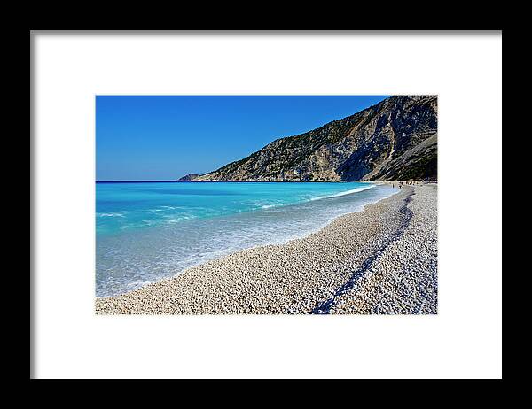 Water's Edge Framed Print featuring the photograph Greece, Ionian Island, Cephalonia by Tuul & Bruno Morandi