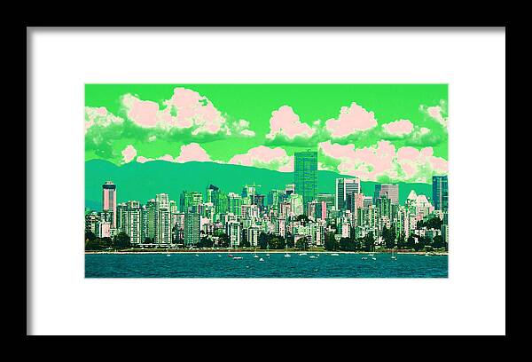 Home Decor Framed Print featuring the photograph Green City by Laurie Tsemak