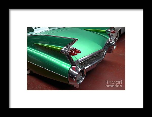 Green Car Framed Print featuring the photograph Green by Milena Boeva
