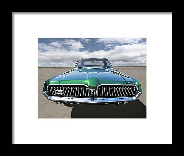 Ford Mercury Framed Print featuring the photograph Green With Envy - 68 Mercury by Gill Billington
