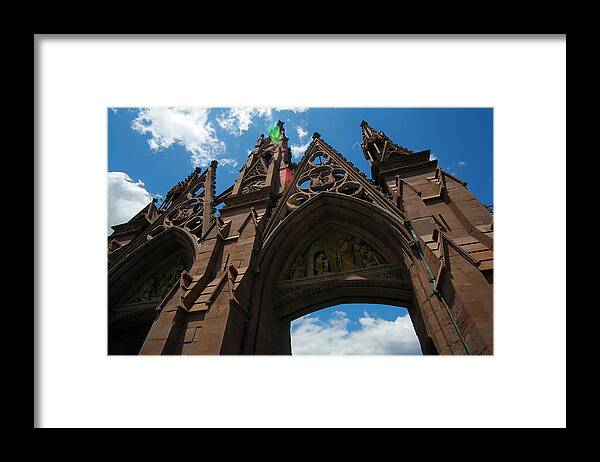Green Wood Cemetery Framed Print featuring the photograph Green Wood Cemetery Arch by Keith Thomson
