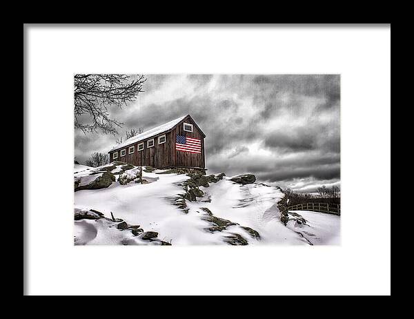 Greyledge Farm Framed Print featuring the photograph Greyledge Farm After the Storm by John Vose