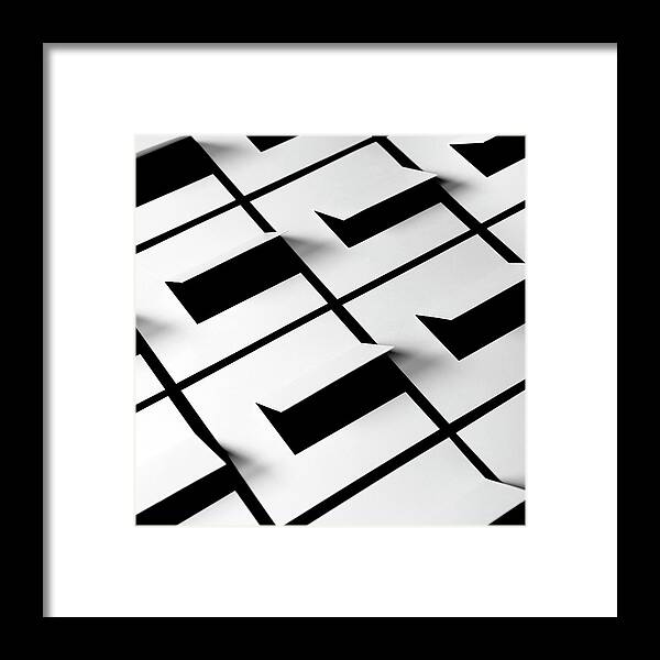 Creativity Framed Print featuring the photograph Grid Of Square by Tonymaj