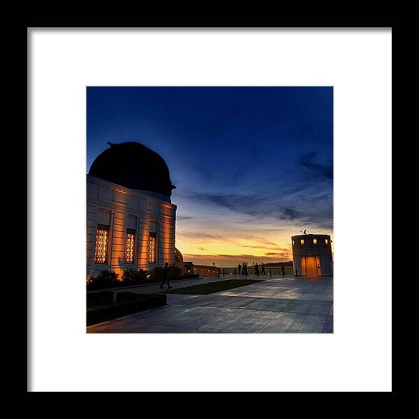 Framed Print featuring the photograph Griffith Observatory by Brian Kalata