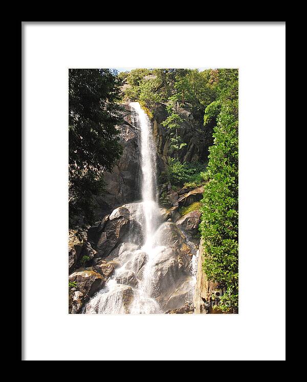 Landscape Framed Print featuring the photograph Grizzly Falls by Mary Carol Story