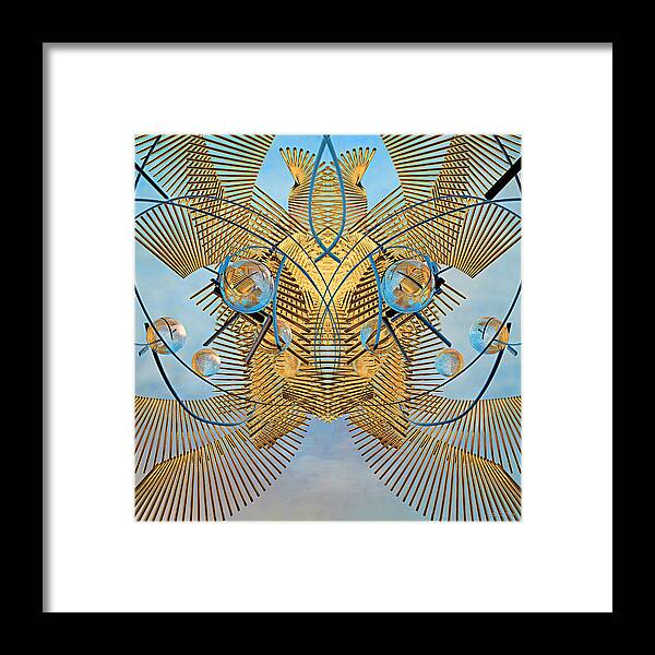 Abstract Framed Print featuring the digital art Grobo Experiment 3 by Peter J Sucy