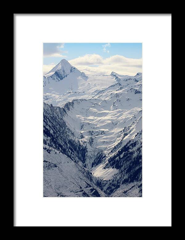 Scenics Framed Print featuring the photograph Grossglockner Mountain Range In The by Gaps