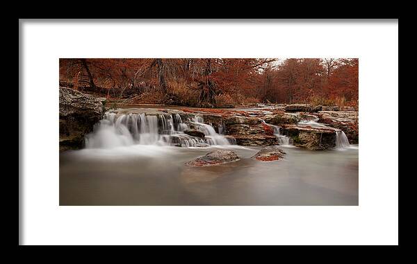 State Park Framed Print featuring the photograph Guadalupe River Panorama by Paul Huchton
