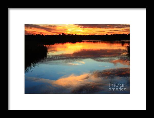 Landscapes Framed Print featuring the photograph Guana River Sunset by John F Tsumas