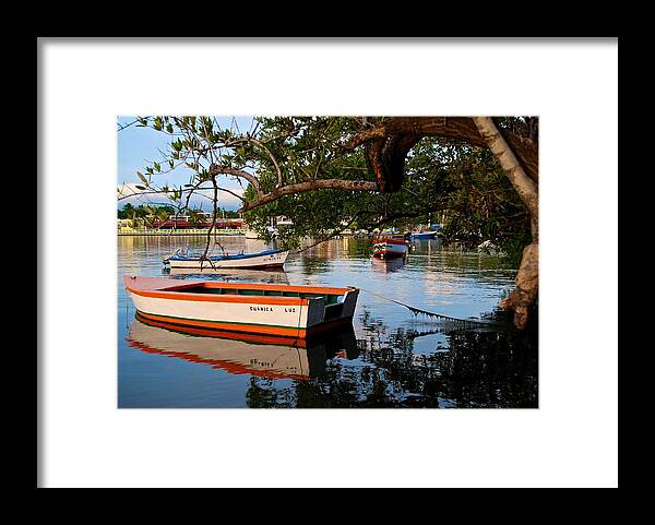 Boat Framed Print featuring the photograph Guanica Bay 1 by Ricardo J Ruiz de Porras
