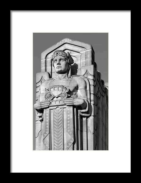 Guardian Framed Print featuring the photograph Guardian in Black and White by Clint Buhler