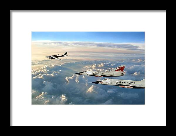 Convair Framed Print featuring the digital art Guardians Of The North 87th F I S by Peter Chilelli