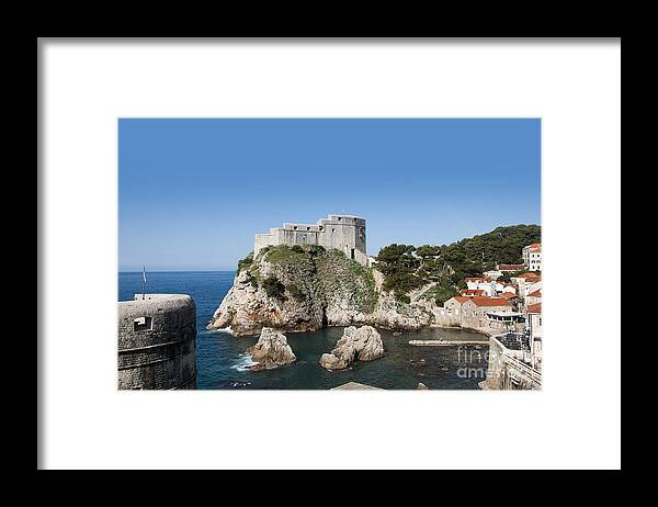 Dubrovnic Framed Print featuring the photograph Guarding the city by Brenda Kean