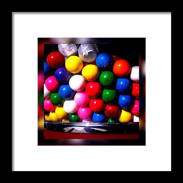 Beautiful Framed Print featuring the photograph Gum Balls by Mike Maginot