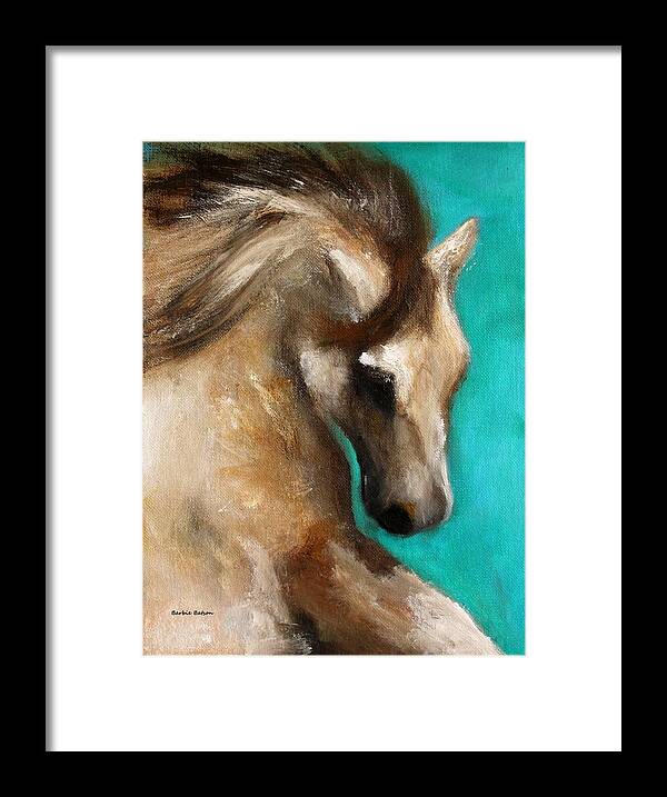 Horse Framed Print featuring the painting Niky Boy by Barbie Batson