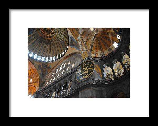 Hagia Sophia Framed Print featuring the photograph Hagia Sophia Museum Istanbul by Jacqueline M Lewis