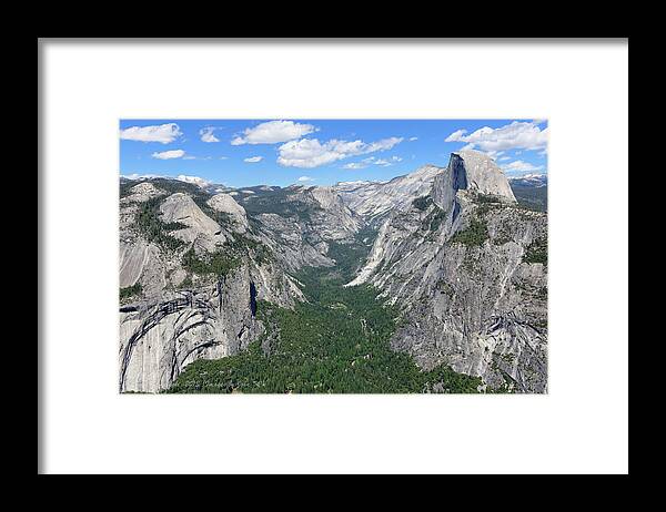 Tranquility Framed Print featuring the photograph Half Dome And The Tenaya Valley by John Krzesinski (images By John 'k')