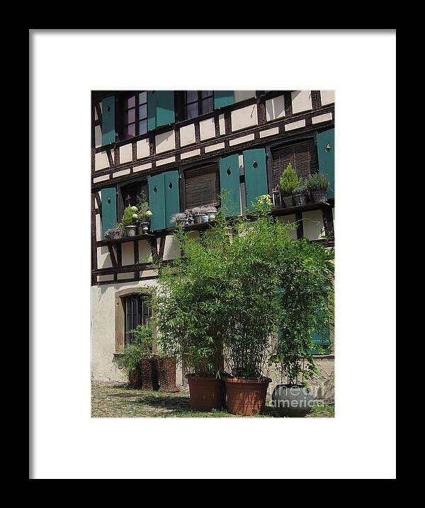 Timber Framed Print featuring the photograph Half-Timbered House in Strasbourg by Amanda Mohler