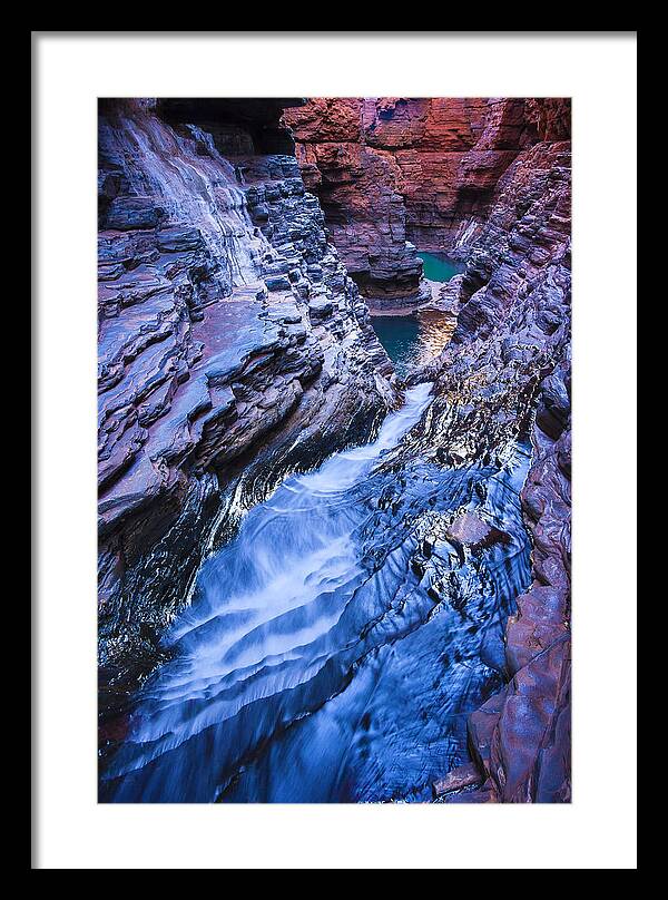 Hancock Gorge Framed Print featuring the photograph Hancock Gorge by Rick Drent