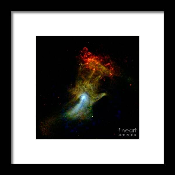 Galaxy Framed Print featuring the photograph Hand Of God Pulsar Wind Nebula by Science Source