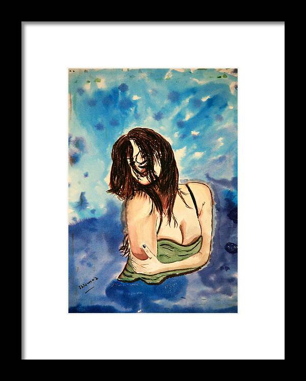 Nude Framed Prints Framed Print featuring the painting Haney Passion by Shlomo Zangilevitch