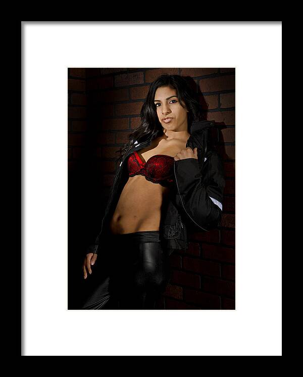 Sexy Woman Framed Print featuring the photograph Hanging out by Jim Boardman