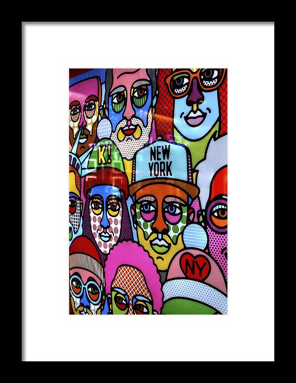 Happy Framed Print featuring the photograph Happy faces happy places New York by Ian Ramsay