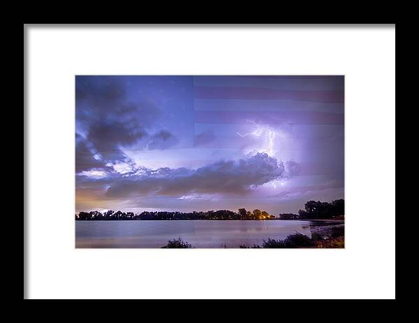 Fourth Of July Framed Print featuring the photograph Happy Independence Day by James BO Insogna