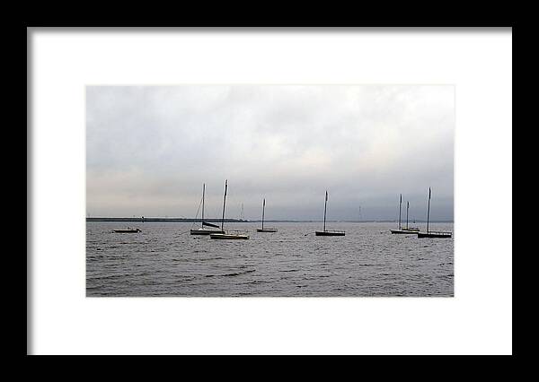 Sailboats Framed Print featuring the photograph Harbor by David Jackson