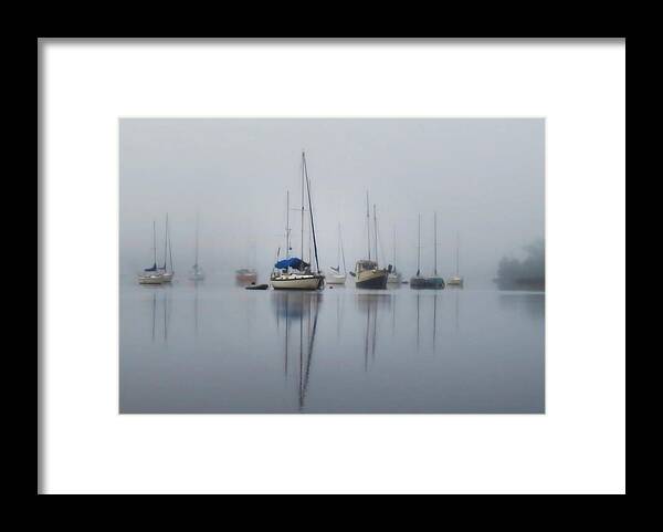 Nautical Framed Print featuring the photograph Harbor Rest by Deborah Smith