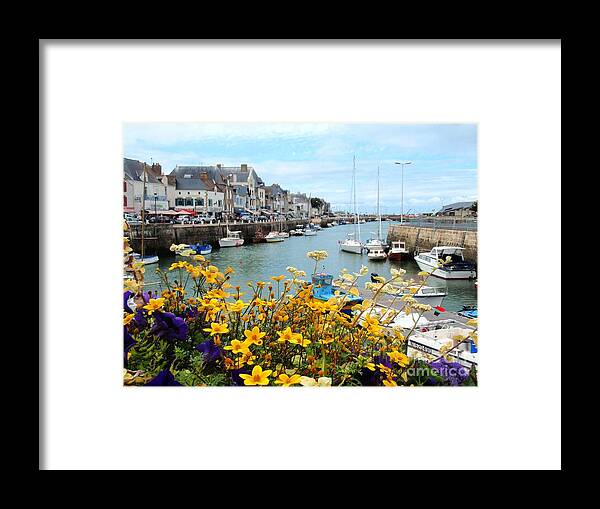 Harbour Framed Print featuring the photograph Harbour in Brittany - France by Cristina Stefan
