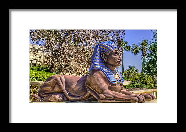 America Framed Print featuring the photograph Hard Rock Sphinx by Rob Sellers