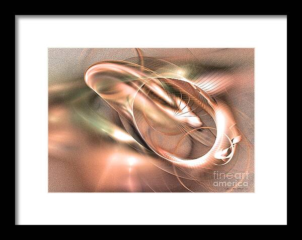 Art Framed Print featuring the digital art Harmony of Thebes -Abstract art by Sipo Liimatainen