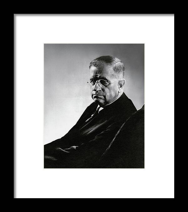 Personality Framed Print featuring the photograph Harold L. Ickes Wearing Glasses by Lusha Nelson
