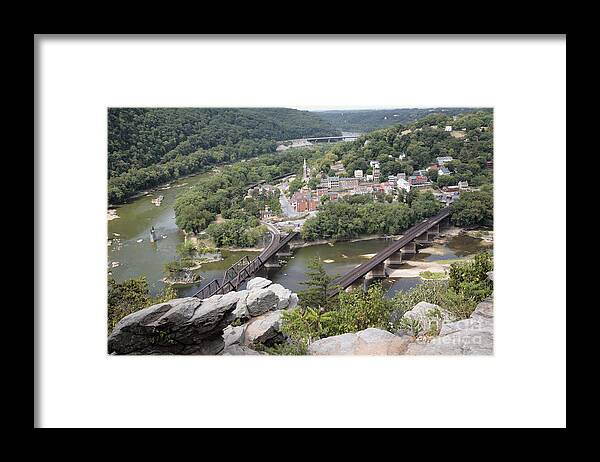 Potomac Framed Print featuring the photograph Harpers Ferry Viewed from Maryland Heights by William Kuta