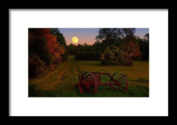 Harvest Moon Framed Print featuring the photograph Harvest Moon by Joe Granita