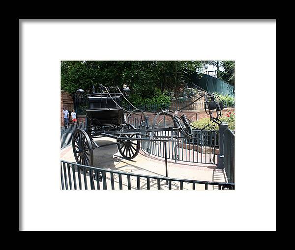 Disney World Framed Print featuring the photograph Haunted Carriage by David Nicholls
